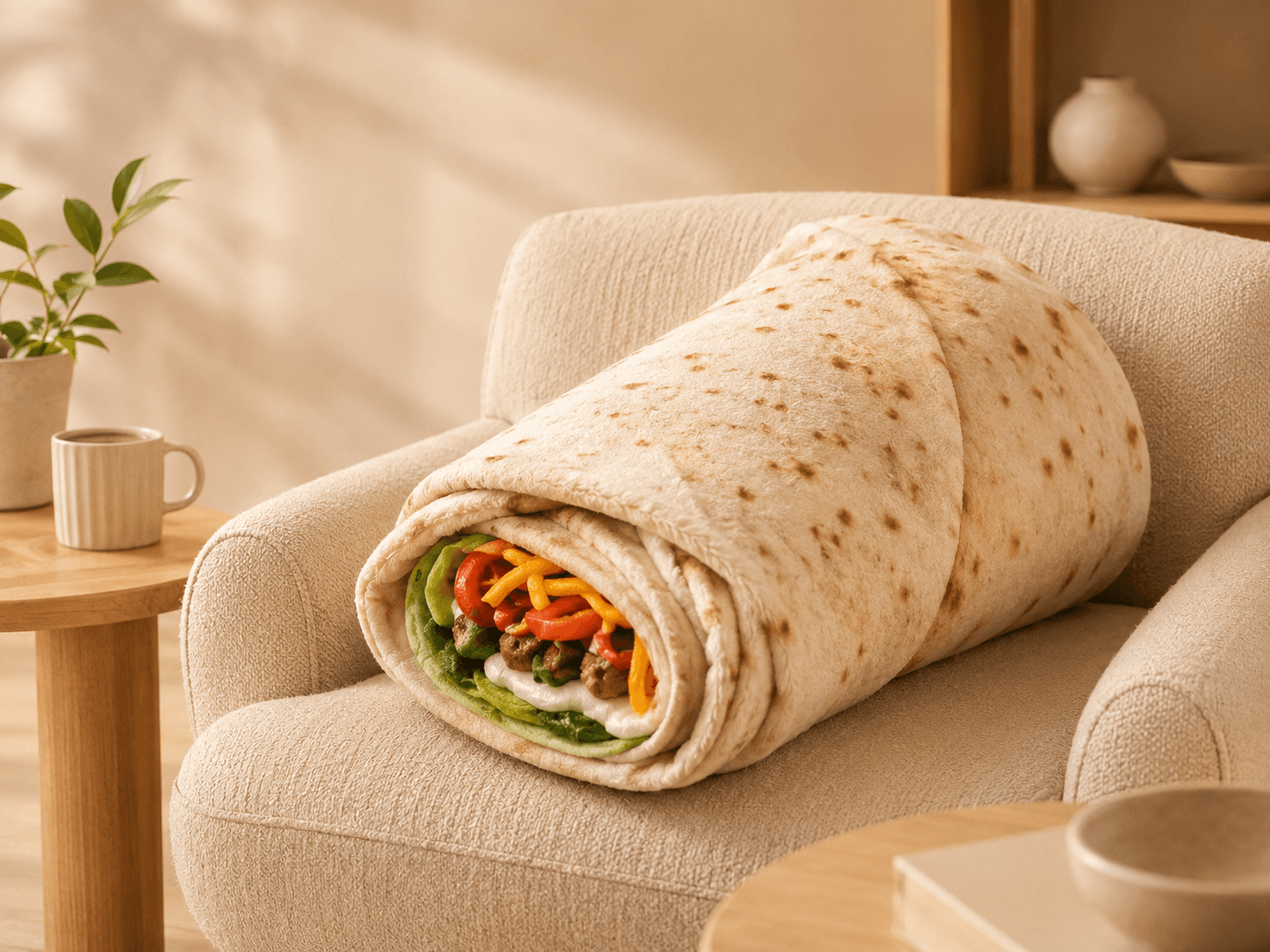 Burrito blanket gift idea