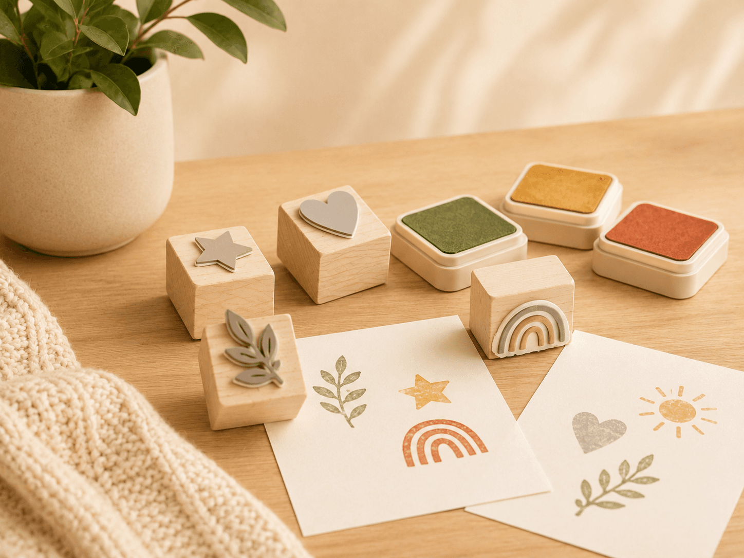 Beginner craft kit arranged for a relaxing project