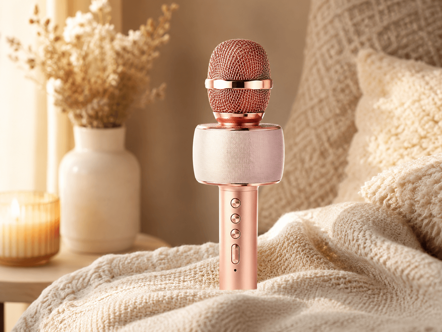 Mini karaoke microphone gift idea