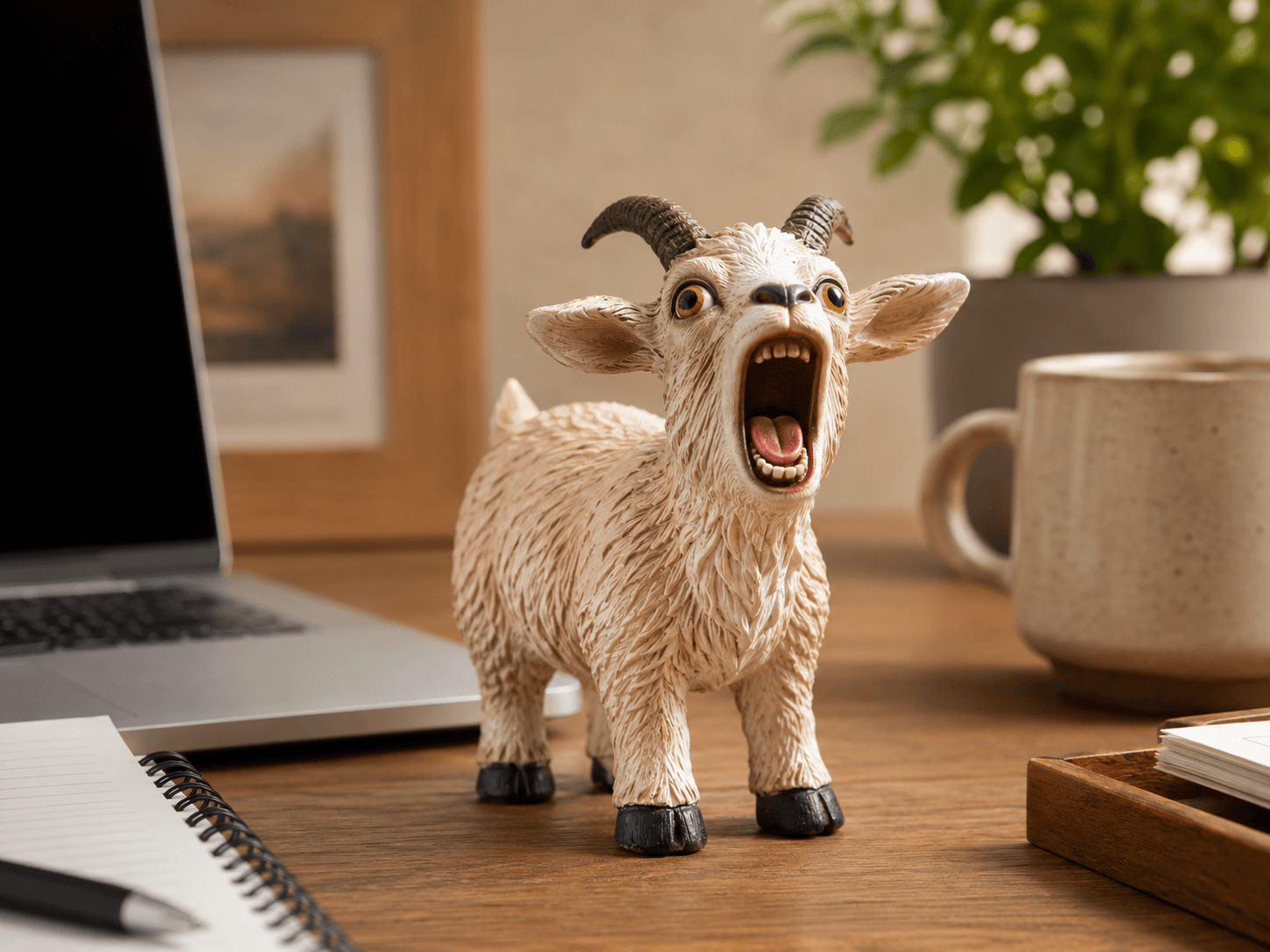 Screaming goat desk toy gift idea