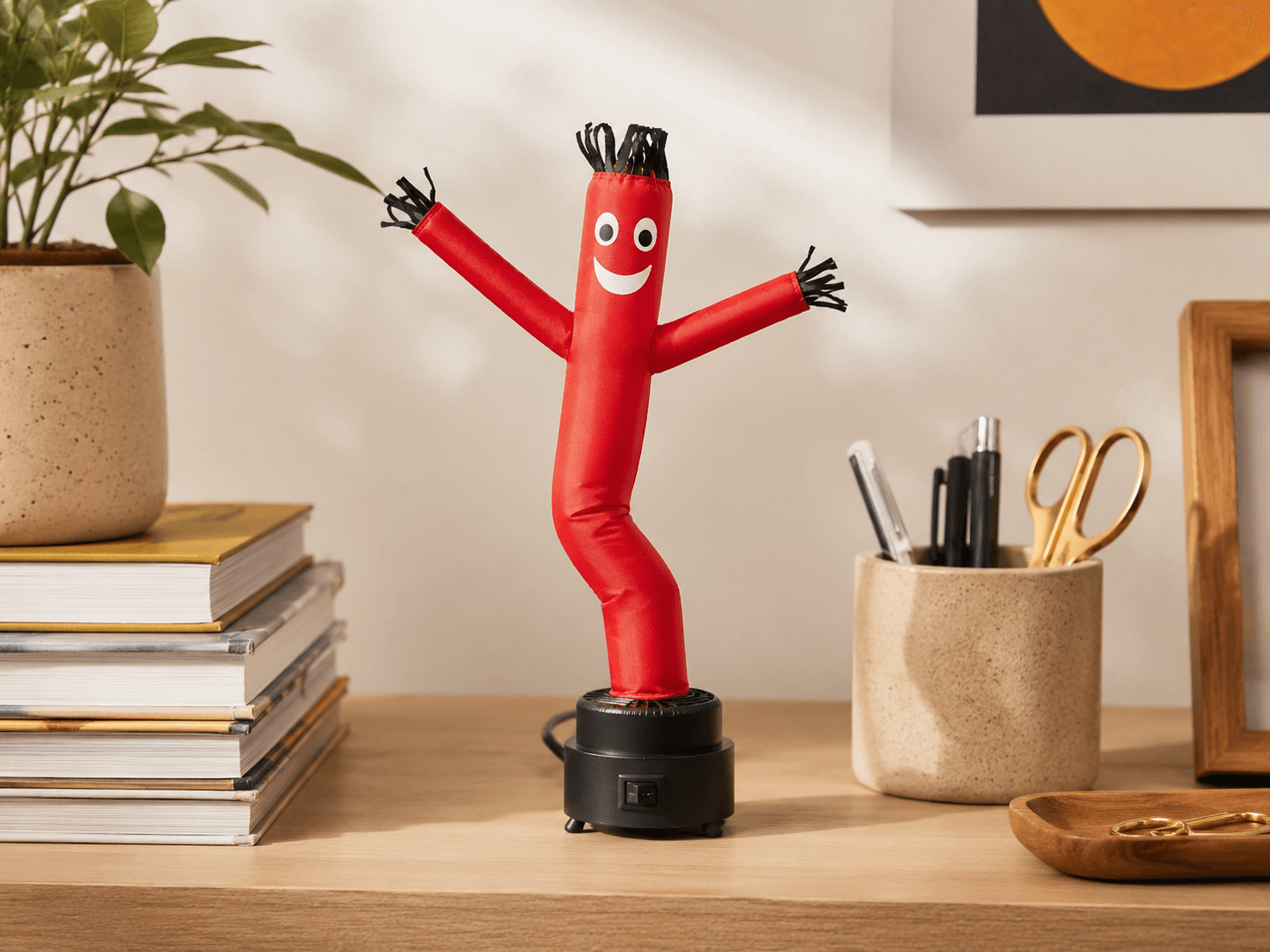 Tiny inflatable tube man gift idea