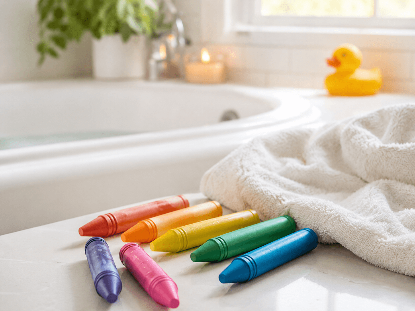 Bath crayons gift idea