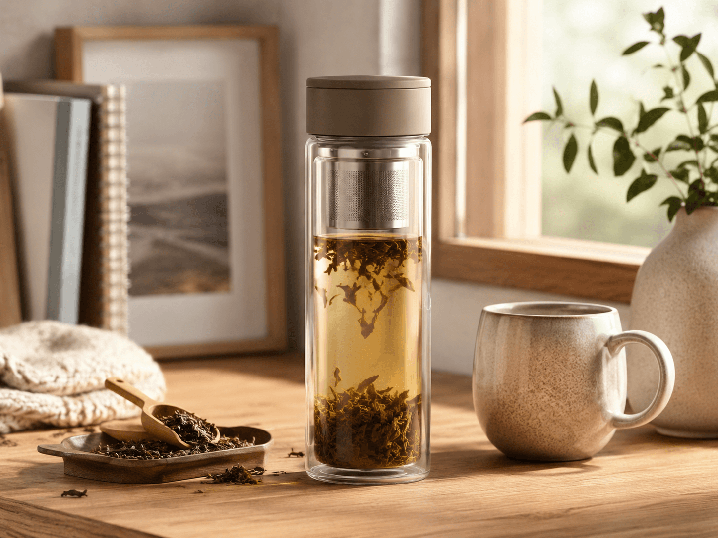 Tea sampler ready for a quiet winter break